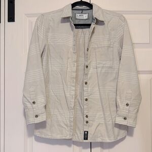 Men's Cream Button-Up Shirt